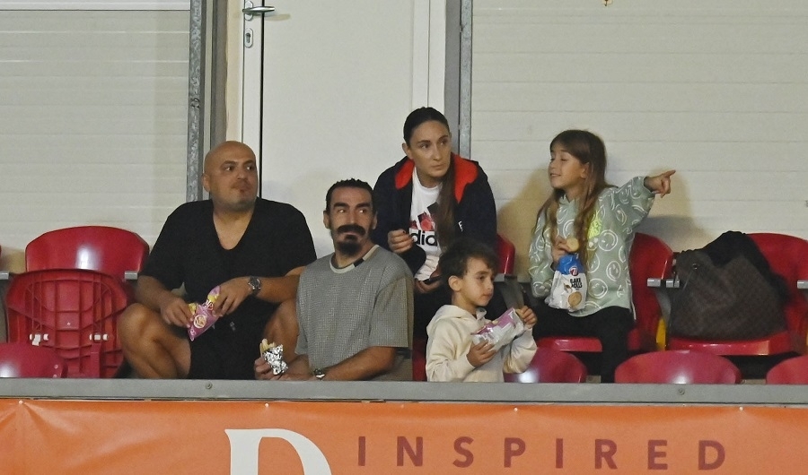 Ο Λάζαρος Χριστοδουλόπουλος είδε τον αγώνα από το γήπεδο