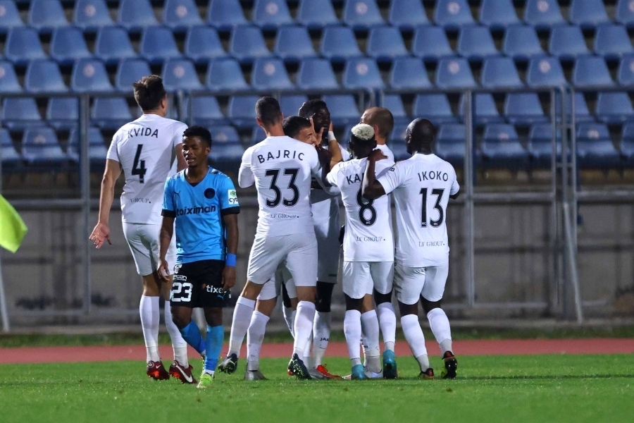 Ο πανηγυρισμός των παικτών της Πάφου στο 2-1
