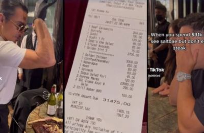«Όταν πληρώνεις 7.000 λίρες για να φας στον Salt Bae, αλλά δεν τρως μπριζόλα»