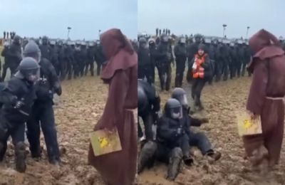 Οι αστυνομικοί προσπαθούσαν να ξεφύγουν αλλά δεν μπορούσαν 