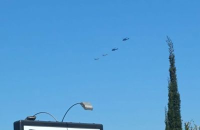 Ελικόπτερα στον ουρανό της Λευκωσίας (φωτογραφίες)