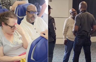 Δεν έγινε γνωστό αν ο άνδρας αντιμετώπισε επιπτώσεις από την αστυνομία ή την αεροπορική εταιρεία για το ξέσπασμά του.