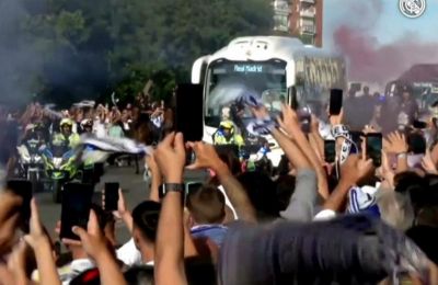 Μυθική ατμόσφαιρα στην άφιξη της Ρεάλ! (vid)