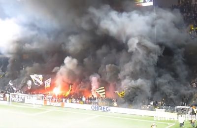 Οι φανατικοί της ΑΙΚ προκαλούν δέος! (vids)