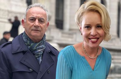Ευδιάθετος ο Αβέρωφ μαζί με την Urška 
