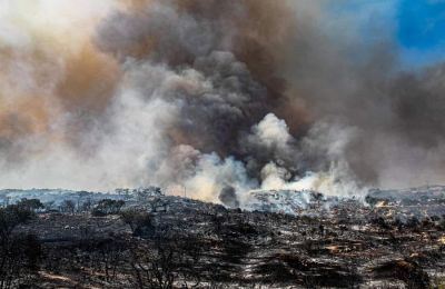 Φωτογραφία από τη πυρκαγιά 