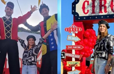 Κρίστιν Παναγή: Η εμφάνισή της στο φαντασμαγορικό πάρτι του γιου της με θέμα το τσίρκο