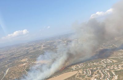 Φωτογραφία από εκπρόσωπο τύπου της Πυροσβεστικής