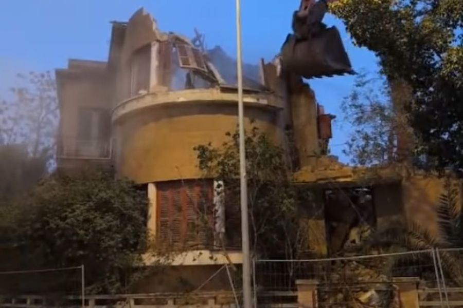 Κατεδαφίστηκε άλλο ένα ιστορικό κτήριο στην Λευκωσία (ΒΙΝΤΕΟ)
