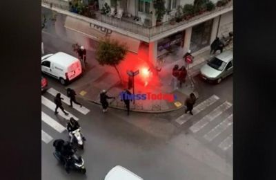 Οπαδικό επεισόδιο στη Θεσσαλονίκη (vid)