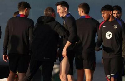 Έκπληξη από Λεβαντόφσκι: Προπονήθηκε και παίζει στο Ίντερ-Μπαρτσελόνα!
