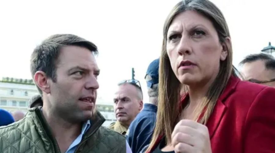 Ο Στέφανος Κασσελάκης μαζί με τη Ζωή Κωνσταντοπούλου