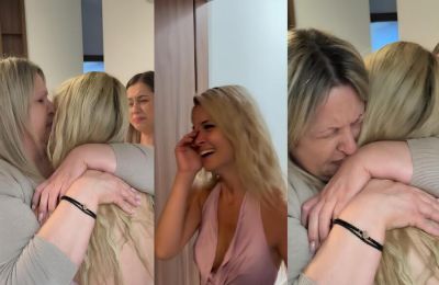 Η μητέρα της  «γονατίζει» όταν την  βλέπει ξαφνικά στην πόρτα της, μετά από 2 εβδομάδες
