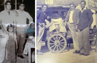 *Κεντρική φωτογραφία: Αριστερά: ο (παππούς) Νίκος, όταν άρχισε να κάνει σουβλάκια στη Λάρνακα, το 1976, στα Σουβλάκια Δροσιά / Δεξιά: Το Αυτόματο, πολλά χρόνια πριν