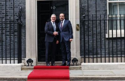 Συνάντηση Νίκου Χριστοδουλίδη και Κιρ Σταρμερ