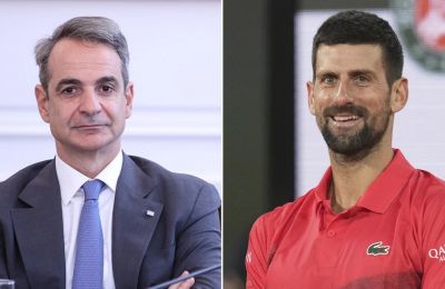 Τετ-α-τετ Μητσοτάκη με Τζόκοβιτς