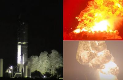 Γιγάντιος πύραυλος της SpaceX εξερράγη σε δοκιμή στο Τέξας 