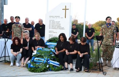 Το μνημείο πεσόντων του 2ου Λόχου του 211 Τάγματος Πεζικού στον Άγιο Κασσιανό στην εντός των τειχών Λευκωσία