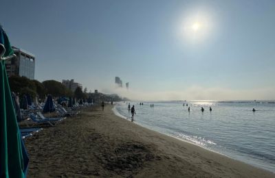 Το παραλιακό μέτωπο της Λεμεσού είναι από τα μέρη που συχνά πυκνά θυμίζουν τοπίο στην ομίχλη (Πηγή: Καιρόφιλοι Κύπρου)
