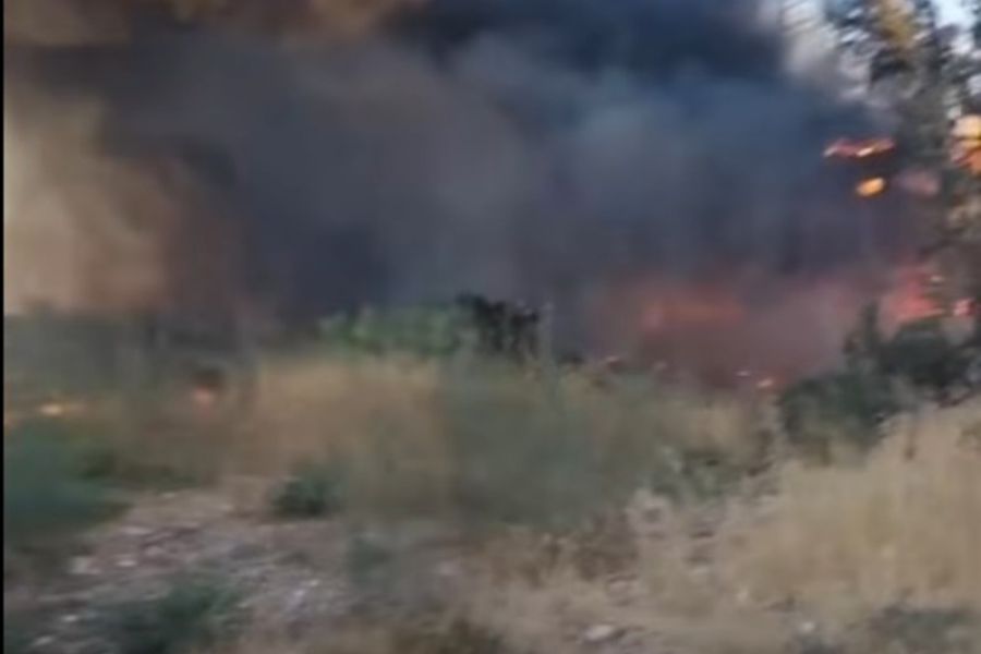 Πυρκαγιά στην Πάφο- Ζημιές σε πυλώνες της ΑΗΚ (ΒΙΝΤΕΟ)