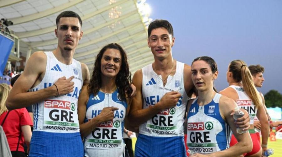 Πανελλήνιο ρεκόρ από τη Mixed 4Χ400 στη Μαδρίτη