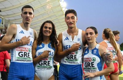 Πανελλήνιο ρεκόρ από τη Mixed 4Χ400 στη Μαδρίτη