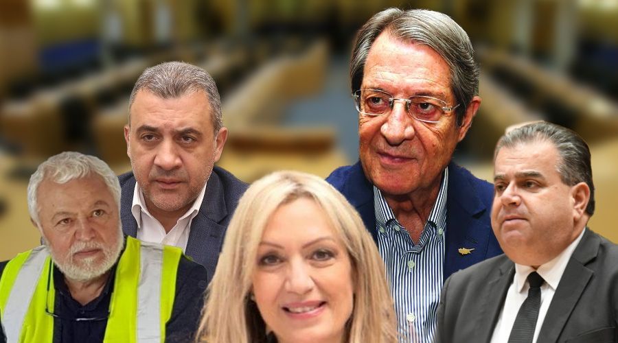 Οι στυμμένες λεμονόκουπες του ΑΚΕΛ - Σπρώχνουν βίαια στην έξοδο Κώστα-Ειρήνη 