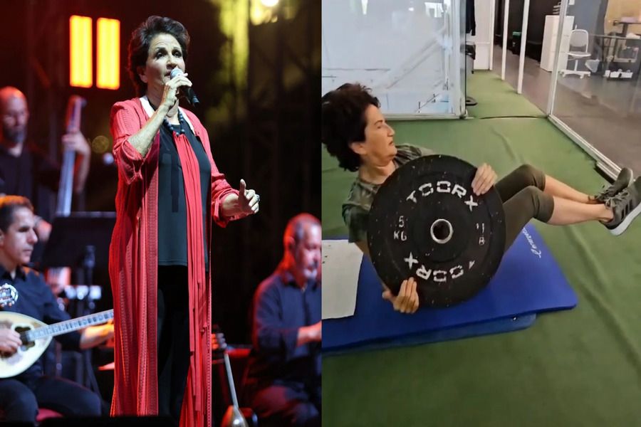 Άλκηστις Πρωτοψάλτη: Γυμνάζεται με βάρη στα 70 της Άλκηστις Πρωτοψάλτη: Γυμνάζεται με βάρη στα 70 της