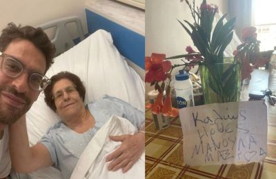 Συγκινημένος ο Γιάννης Σπαλιάρας μετά το σοβαρό χειρουργείο της μητέρας του