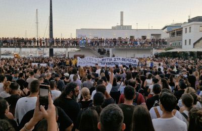 Διαμαρτυρία στη Λεμεσό για τη φονική πυρκαγιά (ΦΩΤΟΣ)
