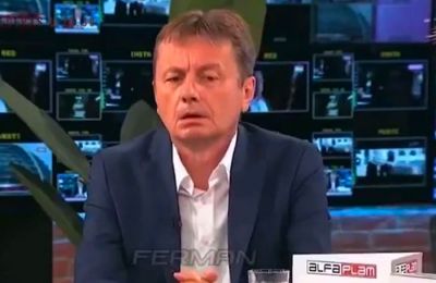 Ο Γκλίσιτς δεν κατάφερε να ολοκληρώσει τη συνέντευξή του και η εκπομπή διακόπηκε αμέσως