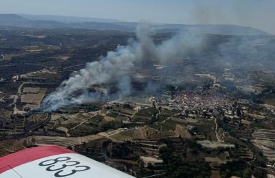 «Βρήκαμε το σημείο από όπου ξεκίνησε η πυρκαγιά στο Όμοδος και στα όρια του δρόμου, σε μικρή σορό σκουπιδιών», δήλωσε ο Ανδρέας Κεττής