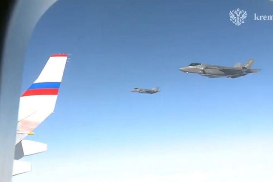 Αμερικανικά F-35 συνόδευσαν το αεροπλάνο του Πούτιν (ΒΙΝΤΕΟ)