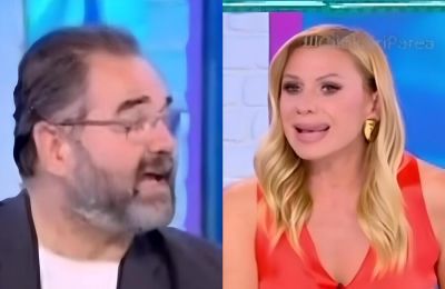 Η Κατερίνα Καραβάτου αντέδρασε στην ατάκα του Σταύρου Μπαλάσκα κατά τη διάρκεια του ρεπορτάζ για τον Γιώργο Μαζωνάκη