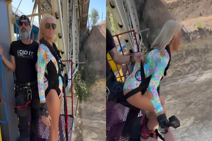 Σάσα Σταμάτη: Έκανε bungee jumping στον Ισθμό της Κορίνθου Σάσα Σταμάτη: Έκανε bungee jumping στον Ισθμό της Κορίνθου