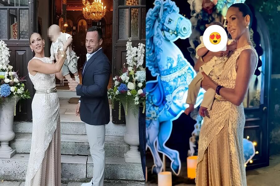 Ανθή Βούλγαρη & Κώστας Κωνσταντινίδης: Βάφτισαν τον γιο τους στο Πήλιο