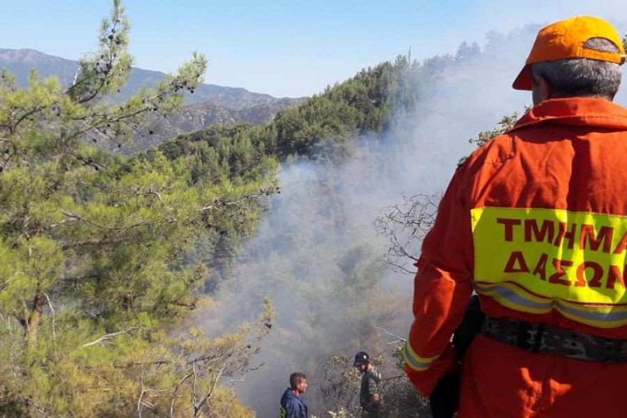 Πυρκαγιά στην επαρχία Λευκωσίας Πυρκαγιά στην επαρχία Λευκωσίας