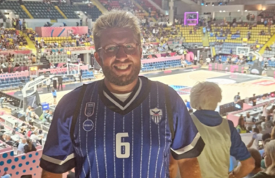 Ιταλός οπαδός της Ανόρθωσης στο Εurobasket