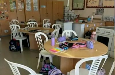 Αυτή είναι η εικόνα που παρουσιάζει σήμερα μια κανονική τάξη δημοτικού σχολείου στην Πάφο (πηγή: Alpha Κύπρου)