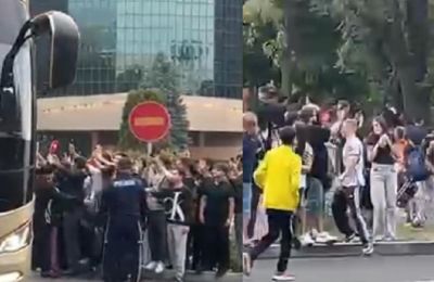 Κυνήγι στο πούλμαν της Ρεάλ στο Αλμάτι! (vid)