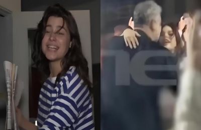 Η Δανάη Παππά απαντά στις κάμερες μετά το γλέντι με τον Βασίλη Μπισμπίκη, λίγες ώρες πριν το τροχαίο στη Φιλοθέη.