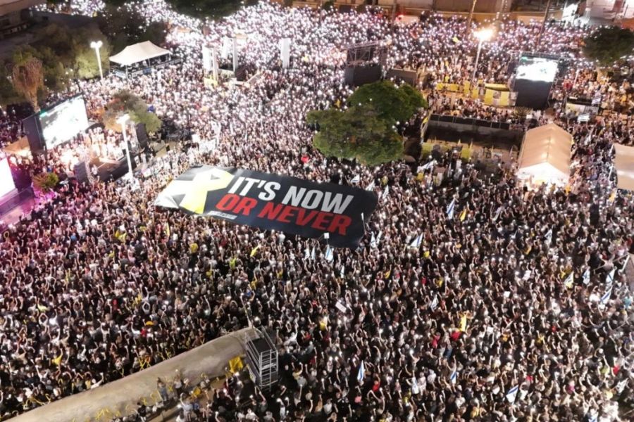 Αμερικανικό μήνυμα με 120.000 διαδηλωτές προς Νετανιάχου και Χαμάς
