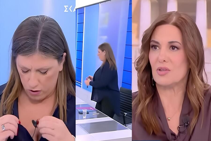Χαμός στο πλατό του ΣΚΑΪ με την Ζωή Κωνσταντοπούλου Χαμός στο πλατό του ΣΚΑΪ με την Ζωή Κωνσταντοπούλου