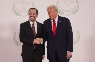 Ο κ. Χριστοδουλίδης ανέλυσε τον τρόπο με τον οποίο η Κύπρος θέλει να επαναχρησιμοποιήσει τον ανθρωπιστικό θαλάσσιο διάδρομο «Αμάλθεια» για να υποστηρίξει τη μελλοντική ανοικοδόμηση της Γάζας