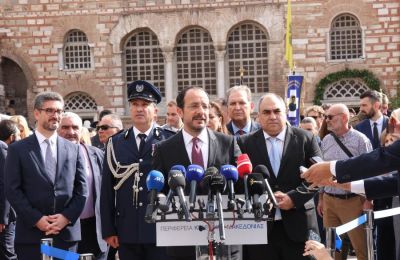 Δηλώσεις του Προέδρου της Δημοκρατίας κ. Νίκου Χριστοδουλίδη μετά το πέρας της πανηγυρικής δοξολογίας για την εορτή του Αγίου Δημητρίου, Πολιούχου της Θεσσαλονίκης