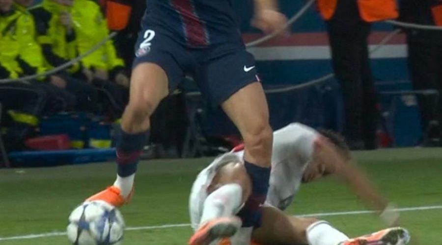 Φρικιαστικός τραυματισμός για τον Χακίμι στο Παρί-Μπάγερν (vid)