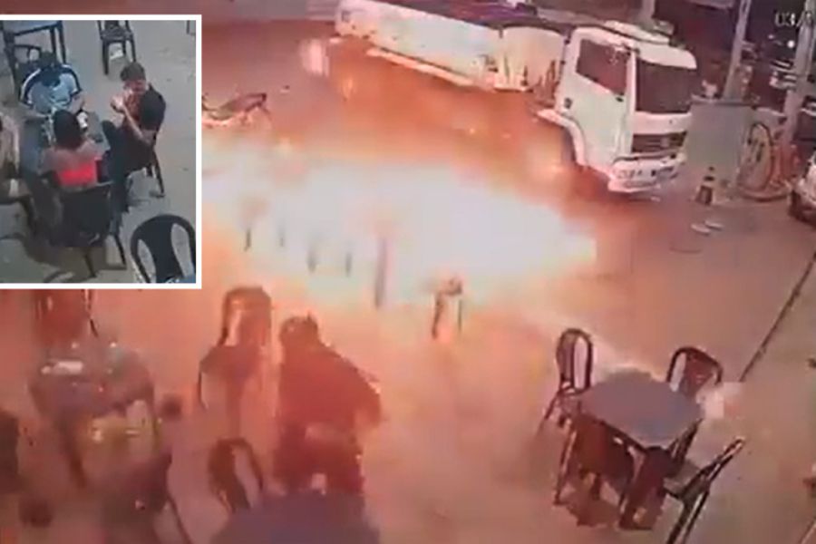 Άναψε τσιγάρο σε βενζινάδικο και έπιασε φωτιά (ΒΙΝΤΕΟ)