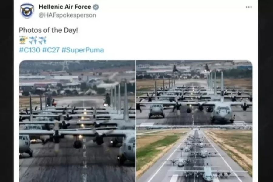 Σάλος στην Τουρκία από ανάρτηση της ελληνικής πολεμικής αεροπορίας