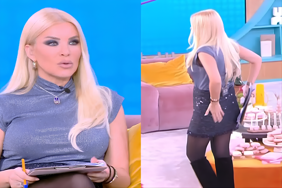 Ατύxημα στον αέρα για Κατερίνα Καινούργιου