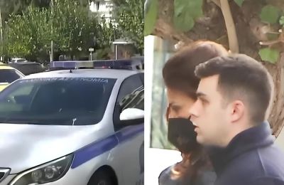 Έφτασε με περιπολικό στην Ευελπίδων η Δήμητρα Ματσούκα